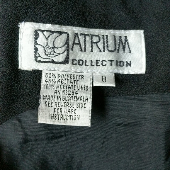 Atrium Collection Sleeveless Black Dress Size 8 - Picture 3 of 11